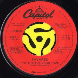 画像2: TAVARES / BAD TIMES b/w GOT TO HAVE YOUR LOVE (45's) (2)