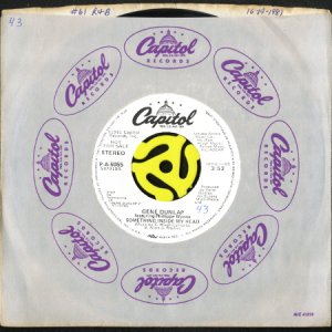 画像3: GENE DUNLAP feat. PHILLIPPE WYNNE / SOMETHING INSIDE MY HEAD (45's) (WHITE PROMO) (3)