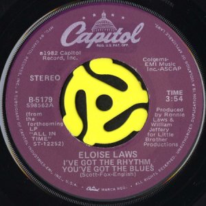 画像1: ELOISE LAWS / I'VE GOT THE RHYTHM, YOU'VE GOT THE BLUES b/w IF I HAD MY WAY (45's) (1)