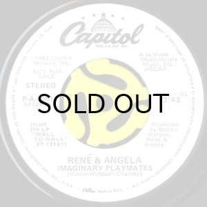 画像1: RENE & ANGELA / IMAGINARY PLAYMATES (45's) (WHITE PROMO) (1)