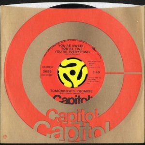 画像3: TOMORROW'S PROMISE / YOU'RE SWEET, YOU'RE FINE, YOU'RE EVERYTHING b/w I'M GONNA GIVE IT TO YOU (45's) (3)