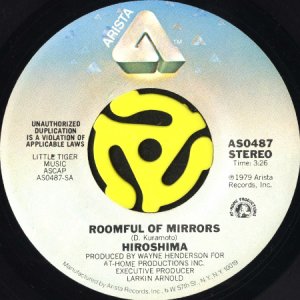 画像1: HIROSHIMA / ROOMFUL OF MIRRORS b/w LION DANCE (45's) (VINYL PRESS) (1)