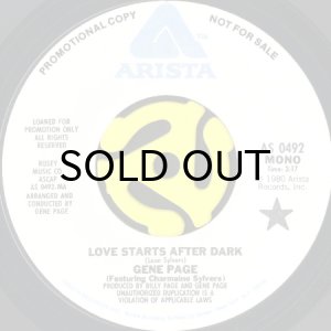 画像1: GENE PAGE / LOVE STARTS AFTER DARK (45's) (WHITE PROMO) (1)