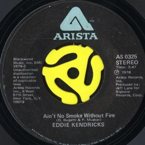 画像1: EDDIE KENDRICKS / AIN'T NO SMOKE WITHOUT FIRE b/w LOVE LOVE LOVE (45's) (1)