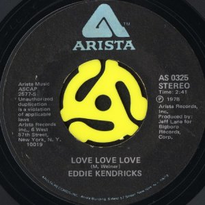画像2: EDDIE KENDRICKS / AIN'T NO SMOKE WITHOUT FIRE b/w LOVE LOVE LOVE (45's) (2)