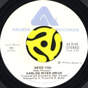 画像1: HARLEM RIVER DRIVE / NEED YOU b/w OVERTIME (45's) (1)