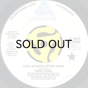 画像2: GENE PAGE / LOVE STARTS AFTER DARK (45's) (WHITE PROMO) (2)