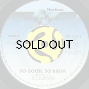 画像1: BRENDA RUSSELL / SO GOOD, SO RIGHT b/w YOU'RE FREE (45's) (1)