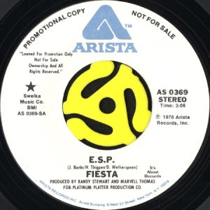 画像2: FIESTA / E.S.P. (45's) (WHITE PROMO) (2)