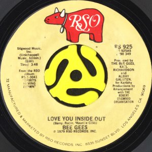 画像1: BEE GEES / LOVE YOU INSIDE OUT (45's) (1)