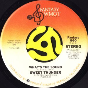 画像2: SWEET THUNDER / I LEAVE YOU STRONGER b/w WHAT'S THE SOUND (45's) (2)