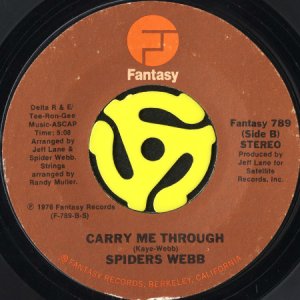 画像2: SPIDERS WEBB / I DON'T KNOW WHAT'S ON YOUR MIND b/w CARRY ME THROUGH (45's) (2)