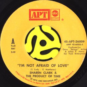 画像1: SHAREN CLARK & THE PRODUCT OF TIME / I'M NOT AFRAID OF LOVE (45's) (APT) (1)