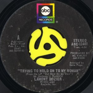 画像2: LAMONT DOZIER / WE DON'T WANT NOBODY TO COME BETWEEN US (45's) (2)