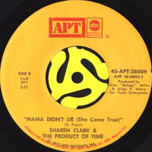 画像2: SHAREN CLARK & THE PRODUCT OF TIME / I'M NOT AFRAID OF LOVE (45's) (APT) (2)