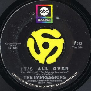 画像2: THE IMPRESSIONS / WE'RE A WINNER b/w IT'S ALL OVER (45's) (2)