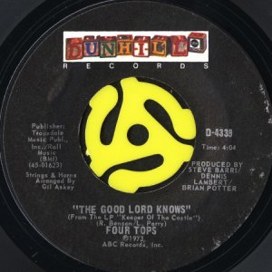 画像2: FOUR TOPS / AIN'T NO WOMAN (LIKE THE ONE I'VE GOT) (45's) (2)