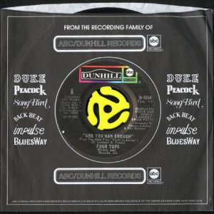 画像3: FOUR TOPS / ARE YOU MAN ENOUGH (45's) (VINYL PRESS) (3)