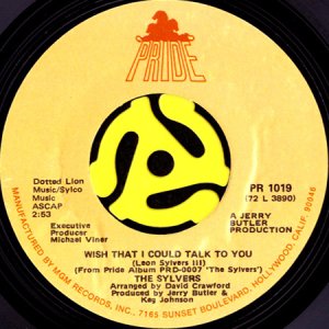 画像1: THE SYLVERS / WISH THAT I COULD TALK TO YOU (45's) (1)