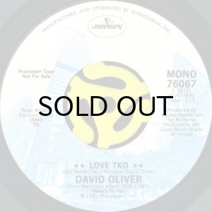 画像1: DAVID OLIVER / LOVE TKO (45's) (WHITE PROMO) (1)