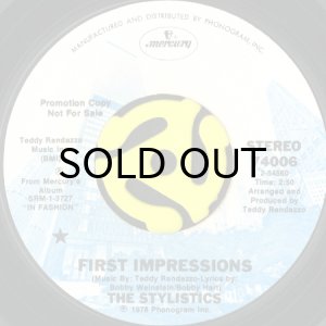画像1: THE STYLISTICS / FIRST IMPRESSIONS (45's) (WHITE PROMO) (1)