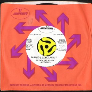 画像3: BRENDA LEE EAGER & PEACHES / I'M LONELY (I CAN'T GROOVE) (45's) (WHITE PROMO) (3)