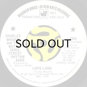 画像1: CHARLES WRIGHT AND THE WATTS 103RD STREET RHYTHM BAND / LOVE LAND (45's) (WHITE PROMO) (1)