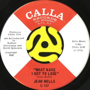 画像1: JEAN WELLS / WHAT HAVE I GOT TO LOSE (45's) (1)