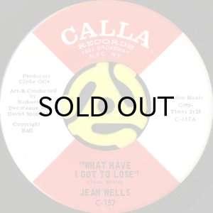 画像1: JEAN WELLS / WHAT HAVE I GOT TO LOSE (45's) (1)