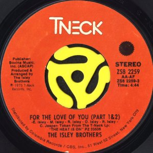 画像1: THE ISLEY BROTHERS / FOR THE LOVE OF YOU b/w YOU WALK AWAY (45's) (1)