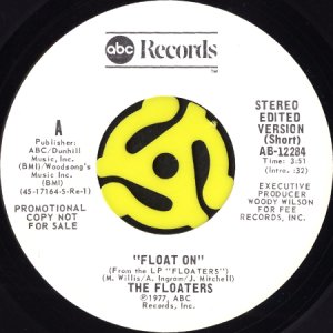 画像2: THE FLOATERS / FLOAT ON (45's) (WHITE PROMO) (2)