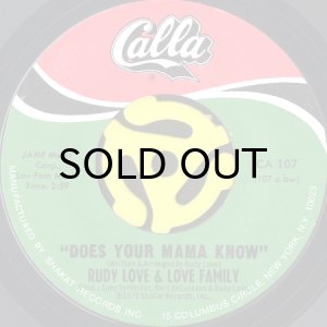 画像1: RUDY LOVE & LOVE FAMILY / DOES YOUR MAMA KNOW b/w HOUSEWIFE BLUES (45's) (1)