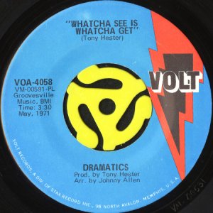 画像1: DRAMATICS / WHATCHA SEE IS WHATCHA GET (45's) (1)