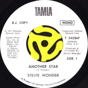 画像1: STEVIE WONDER / ANOTHER STAR (45's) (WHITE PROMO) (1)