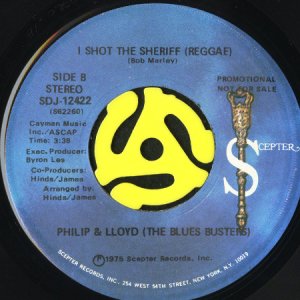 画像2: PHILLIP & LLOYD (THE BLUES BUSTERS) / HERE I AM COME AND TAKE ME b/w I SHOT THE SHERIFF (45's) (2)