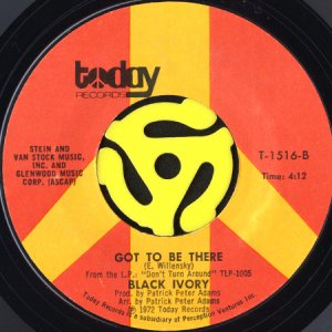 画像2: BLACK IVORY / TIME IS LOVE b/w GOT TO BE THERE (45's) (2)