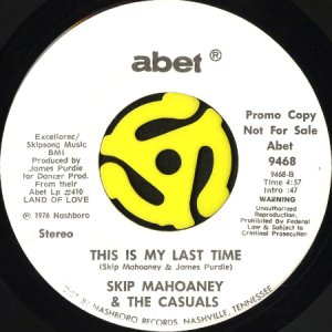 画像2: SKIP MAHOANEY & THE CASUALS / RUNNING AWAY FROM LOVE (45's) (WHITE PROMO) (2)