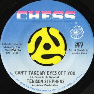 画像1: TENISON STEPHENS / CAN'T TAKE MY EYES OFF YOU b/w WHERE WOULD YOU BE (45's) (1)