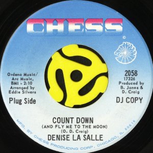画像1: DENISE LA SALLE / COUNT DOWN (AND FLY ME TO THE MOON) (45's) (1)