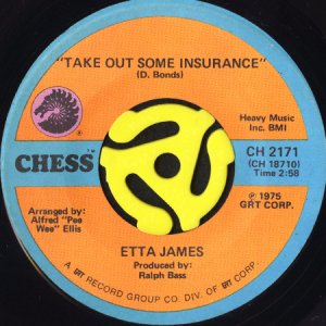 画像1: ETTA JAMES / TAKE OUT SOME INSURANCE (45's) (1)