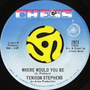 画像2: TENISON STEPHENS / CAN'T TAKE MY EYES OFF YOU b/w WHERE WOULD YOU BE (45's) (2)