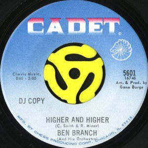 画像2: BEN BRANCH (AND HIS ORCHESTRA) / I DON'T KNOW b/w HIGHER AND HIGHER (45's) (2)