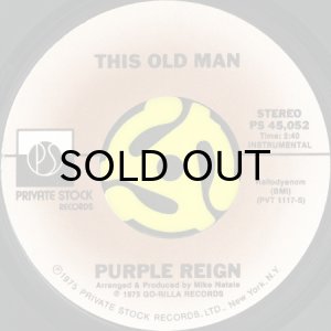 画像2: PURPLE REIGN / THIS OLD MAN (45's) (2)