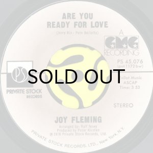 画像1: JOY FLEMING / ARE YOU READY FOR LOVE b/w ALABAMA STANDBY (45's)  (1)