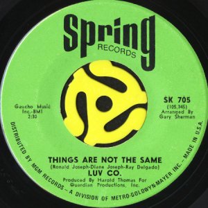 画像1: LUV CO. / THINGS ARE NOT THE SAME b/w MAYBE (45's) (1)