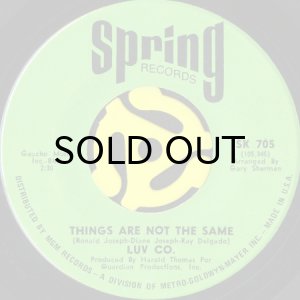 画像1: LUV CO. / THINGS ARE NOT THE SAME b/w MAYBE (45's) (1)