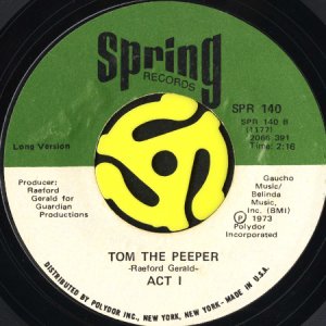 画像2: ACT 1 / GOODBYE LOVE (WE'RE THROUGH) b/w TOM THE PEEPER (45's) (2)