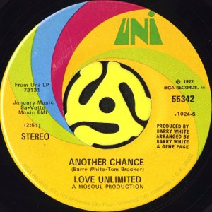 画像2: LOVE UNLIMITED / IS IT REALLY TRUE BOY - IS IT REALLY ME b/w ANOTHER CHANCE (45's) (2)