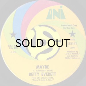 画像2: BETTY EVERETT / 1900 YESTERDAY (45's) (2)