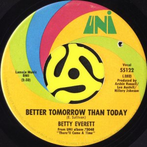 画像2: BETTY EVERETT / I CAN'T SAY NO TO YOU b/w BETTER TOMORROW THAN TODAY (45's) (2)